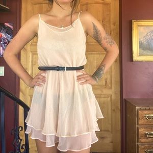 Cacique Sheer pink dress/slip